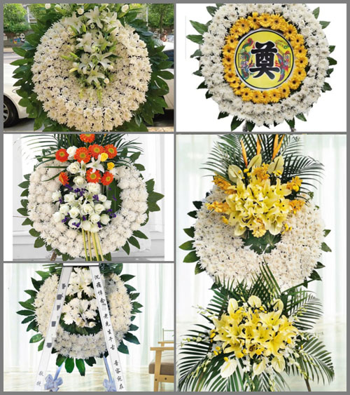 安徽宿州市灵璧县黄湾镇单营村花圈速递